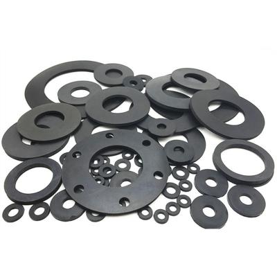 China NBR Silikon EPDM FKM HNBR CR Gummi Automotive Teil Rundwaschmaschine Flansche Grommet Ring zu verkaufen