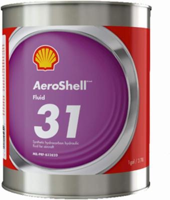 China Synthetische koolwaterstoffen op basis van luchtvaartchemische stoffen Aeroshell 31 Hydraulische vloeistof Te koop