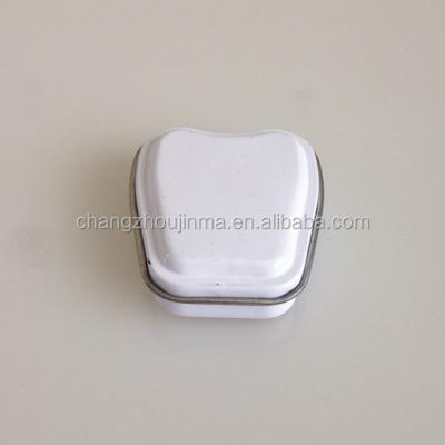 China Packaging For Lipstick Factory Direct Sale Tooth Shape Metal Lipstick Tin Box Enough With CMYK for sale