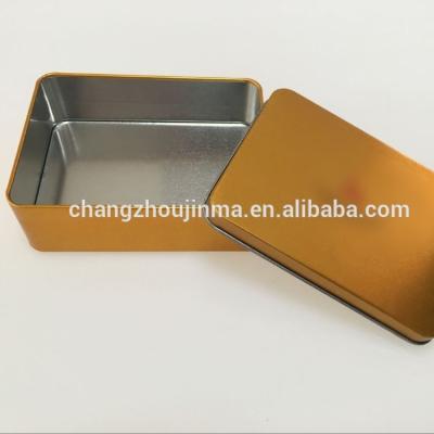 China Packaging for cardboard or other things wholesale plain tobacco gold metal canisters without paper backing for sale