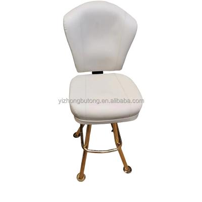 China 2022 New Rice White Modern Luxury Casino Chairs For Sale,Casino Swivel Metal Leg Slot Casino Chair With Back for sale