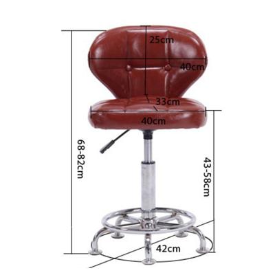 China Factory direct sales (height) adjustable computer chair with five-legged steel studs smooth clad frames wrapped with thick pads for sale