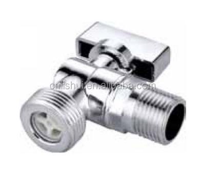 China General Polished Chrome Plated Brass Washing Machine Angle Valve With Check Valve for sale