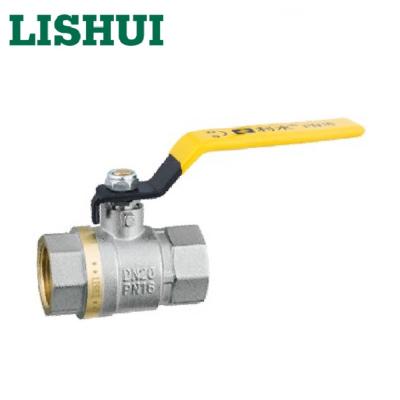 China Blowout Proof Nickel Plated Brass Stem DN15 Ball Valve for sale