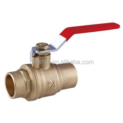 China General Lever Handle Forged Welding Connect Brass Ball Valve for sale