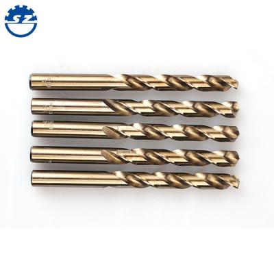 China Metal Drilling HSS M35 Fully Ground Straight Shank Metal Drilling Twist Drill Bits for sale