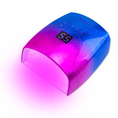 China 48W RED Cordless Led Light UV Rechargeable Nail Lamp Ice Magic Flowers ABS Plastic Superior Professional Workmanship Supplies for sale