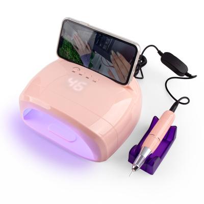 China Multifunctional Nail Product 3 in 1 Cordless Rechargeable LED UV Lamp High Power 78W Nails Dryer Nail Portable Drill 30,000 RPM SN439 for sale