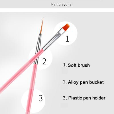 China Nail Salon Tools Brush Kit For Manicure Gel Nail Design 15PCS Nail Brushes Black Red Pink UV Nail Art Tool Pen Gel Manicure Tool Kit 15pcs/set for sale