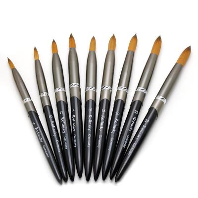 China NAIL 9 Options Powder Kolinsky Brush Set Acrylic Liquid Drawing Paint Pen Manicure Tools Professional and Personal Nail Salon for sale