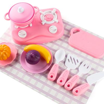 China Pretend Play Toy Set Kitchen Toy Cooking Plastic Wholesale Play Kitchen Toy For Girl for sale