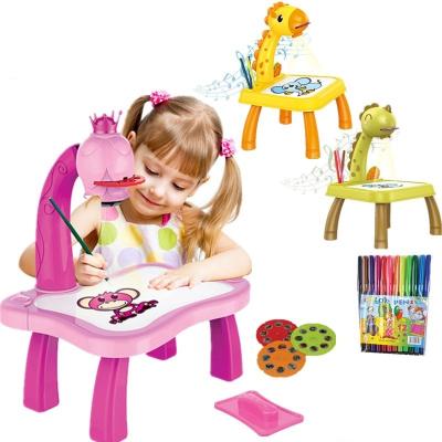 China Articulos de arte LED Projector Kids Painting Toy Projector Art Drawing Table Toys Kids Painting Board Desktop Craft Learning Painting Tool for sale