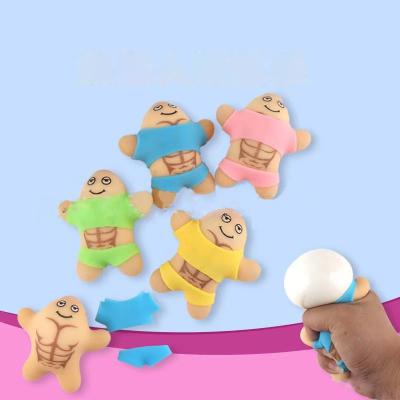 China Soft TPR Juguetes Infantil Muscle Man Relaxation Soft Sensory Toy Kids Cute Funny Gift for sale