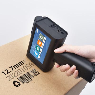 China Plastic Hot sale Automatically Hot Sale 12.7mm Inkjet Card Printing 12.7mm handheld Inkjet printers expiry date code printing machine for sale