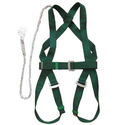 China Hot Sale PP Material Parachute Full Body Safety Harness Belt With Lanyard for sale