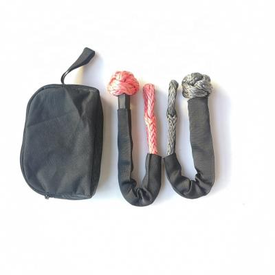 China Adjustable Soft Car 12mmx61CM UHMWPE Shackle With Customized Cover For 4WD for sale