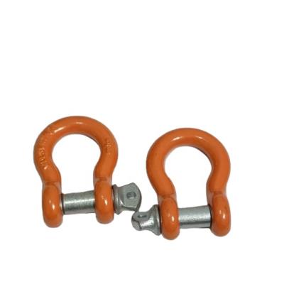 China Heavy Industry Orange Bow Shackle for sale