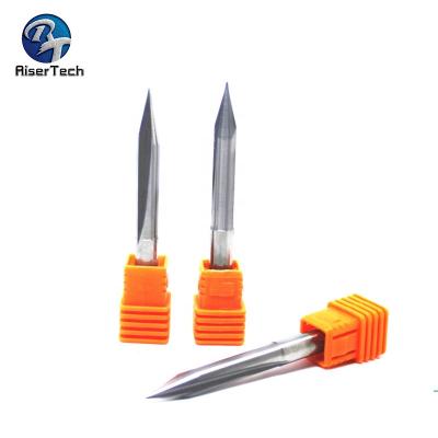 China CNC Milling And Cutting Machine 2 Flutes V Flute Straight Engraving End Mill For Router Wood Sharp Bit for sale