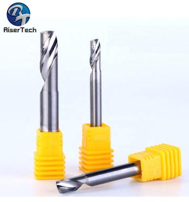 China Single Carbide Flute Aluminum Carbide Endmill Router Bit for sale