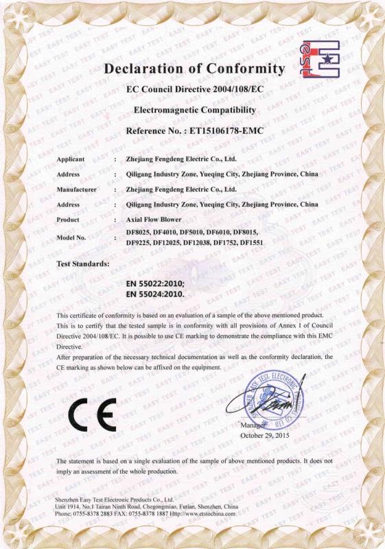 CE - Yueqing Fuji Import Export Co., Ltd.