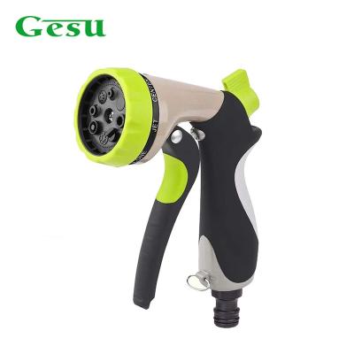 China GESU Soft Handle Pressure Water Hose Nozzle Gun Hose Water Wand Garden Sprayer with Quick Connector for sale