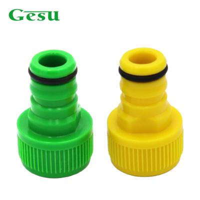 China GESU Garden Tools ABS 1/2 Inch Female Thread Garden Hose Pipe Hose Connector Plastic Quick Connector Plastic for sale