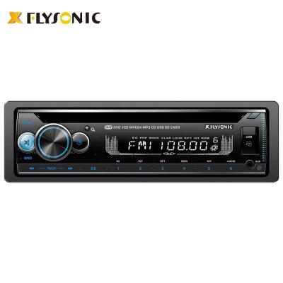 China Car Stereo Detachable Multimedia DVD Player Panel Din Flysonic 1 Audio Stereos with Bt/DVD/VCD/CD/MP4/MP3/AM/FM for sale