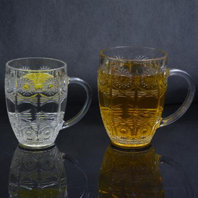 China BIG MUG Hot Selling Beer Mug Heat Resistant Glass Drinking Glassware For Party Home for sale