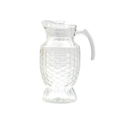 China J-125YL Pineapple Shape Glass Viable Exquisite Transparent Water Jug for sale