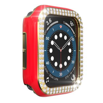 China Plastic Diamond PC Case Cover Protective Shell For Apple iWatch Case Cover for sale