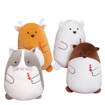 China Anti-static Fashionable Cute Hand Grip Cute Animals Hamster Doll Plush Toy Kids Cushion Pillow Cushion Pillow for sale