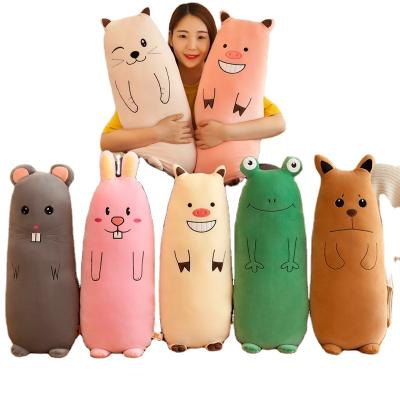 China Colorful Animal Gift Candy Pillow Cotton Candy Pillow Plush Toy Candy Pillow Gift for sale