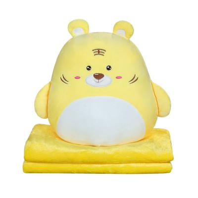 China Light Cute Cartoon Three-in-One The Air Conditioning Tiger Covering Duck Stuffed Cotton Tile for sale