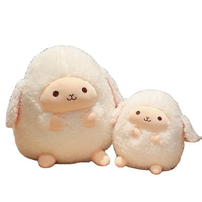 China Wholesale Decoration Alpaca Doll Ball Shape Sheep Doll Stuffed Toys Animal Plush Cute Lamb Doll Sleeping Toy for sale