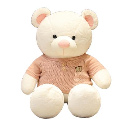 China Doll 120cm Cute Animal Creative Teddy Bear Sweater Bear Toy Girl Stuffed Doll Birthday Gift for sale