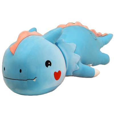 China Cute Animal Sleeping Pillow Plush Toy Girl Heart Doll Plush Toy Dinosaur Cartoon Doll Pillow Cute Animal Bed Pillow for sale