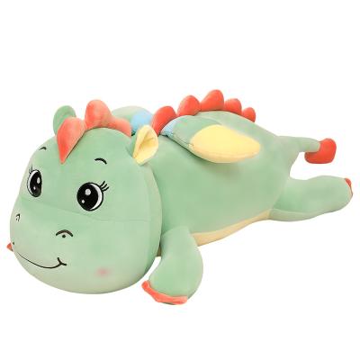 China Cute Animal Cute Cartoon Dinosaur Plush Toy Doll Cuddle Pillow Sleep Long Pillow Soft Bed Doll Gifts for sale