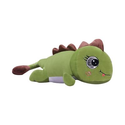 China Eco-friendly Material Dinosaur Plush Toy Doll Down Cotton Dinosaur Pillow Stuffed Doll Girl Gift for sale