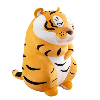 China Eco-friendly Tiger Material Cheap Plush Quality Size Doll Zoo Fun Tiger Animal Toys For Christmas And New Year Gifts for sale