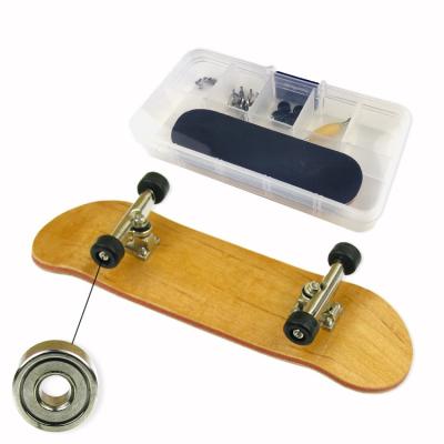 China Professional Toys Mini Finger Skateboard Maple Material With Ball Bearing Trend Toy Modified Finger Skateboard for sale