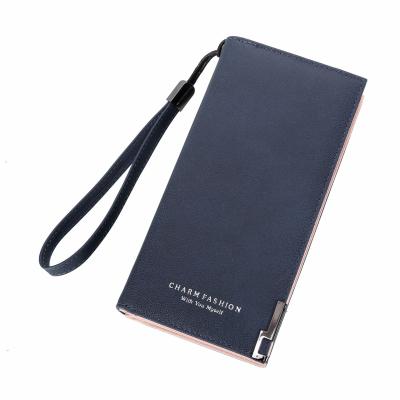 China Fashion Cheap Good Quality Leather Women Practical Wallet Ladies Clips Hand Purse For Girls for sale