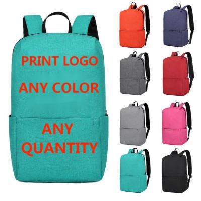 China Fashion GATE Customized Polyester Fiber Unisex Gifts Double Backpack Waterproof Double Oxford Cloth Custom Colored Print Logo for sale