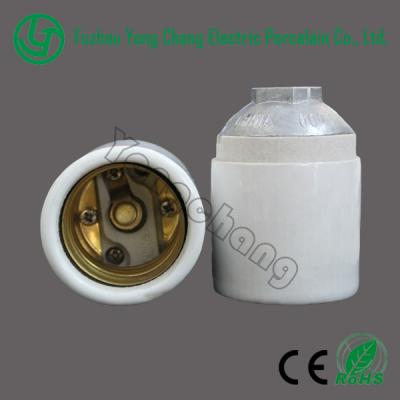 China Ceramic type e40 bulb screw E40 lamp base socket for sale