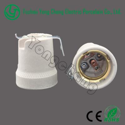 China Electrical Fittings Ceramic Screw E27 Sockets Lamp Sockets Types for sale