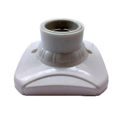 China Electric screw lamp accessories lamp base ceiling e27 lampholder plastic for sale