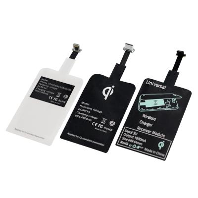 China Mobile Phone Amazon Top Sales Qi Wireless Charger Receiver For Android Iphone for sale