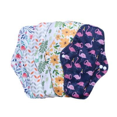 China Breathable Reusable Washable Menstrual Organic Cotton Cloth Sanitary Pads Pads Eco-Friendly for sale