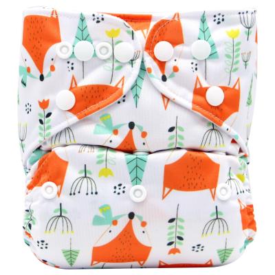 China Manufacturer Direct Sale Washable Printed Baby Cloth Diaper Inserts Reusable Diaper 5 Layer Cloth for sale