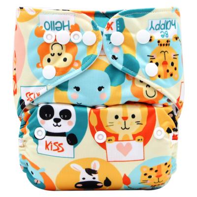 China New Print Popular Printed Cloth Diaper Pocket For Kids Reusable Baby Diaper OEM Order for sale