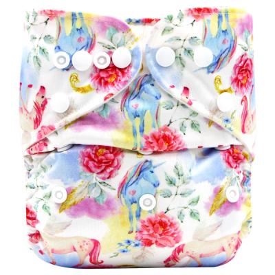 China Cloth Printed Adjustable Reusable Diapers Waterproof Diaper Bulk Baby Diapers for sale